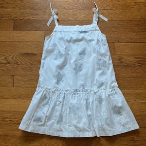 NWOT Hanna Andersson Starry Dress in 100% Cotton Peached Twill Size 5